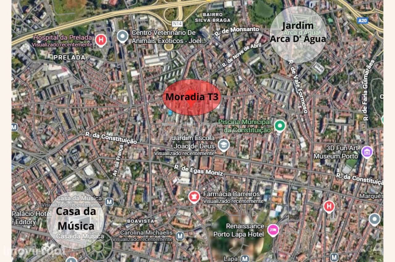 Moradia em remodelação T3, na Travessa S. Dinis, Porto - Grande imagem: 3/29