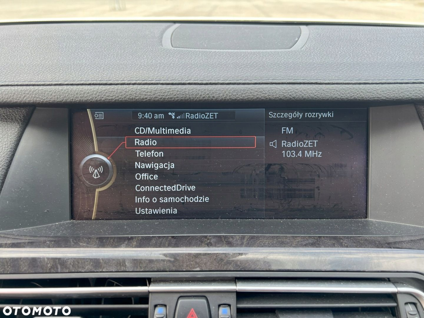 Panel idrive i-drive joystick pokrętło kontroler OE BMW F01 F02 9206444 - 7