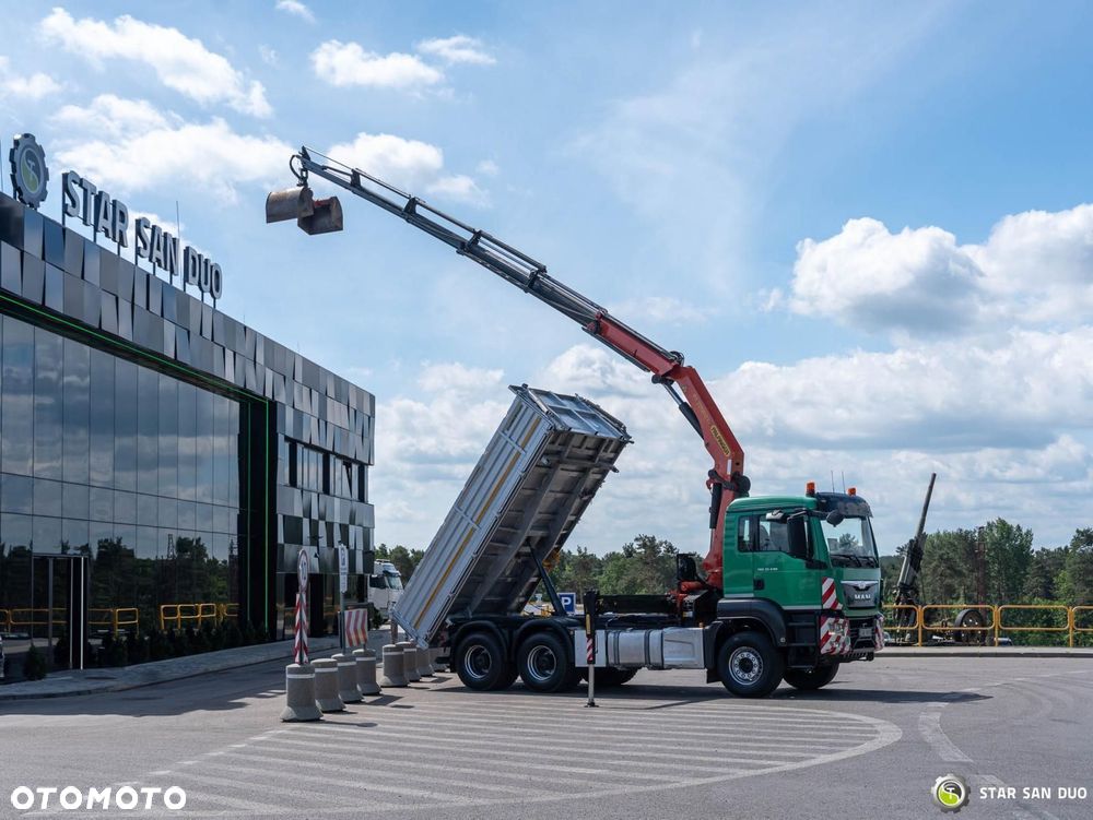 MAN TGS 33.480 6x4 PALFINGER PK 22002 HDS Żuraw Wywrotka Łyżka - 3