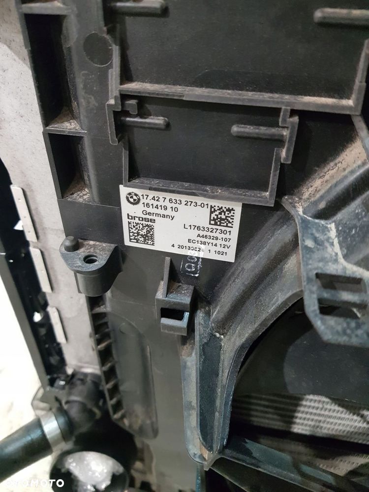 chłodnica wody komplet chłodnic 8509171 bmw seria 5 f10 f11 lift eur 2.0 d - 13