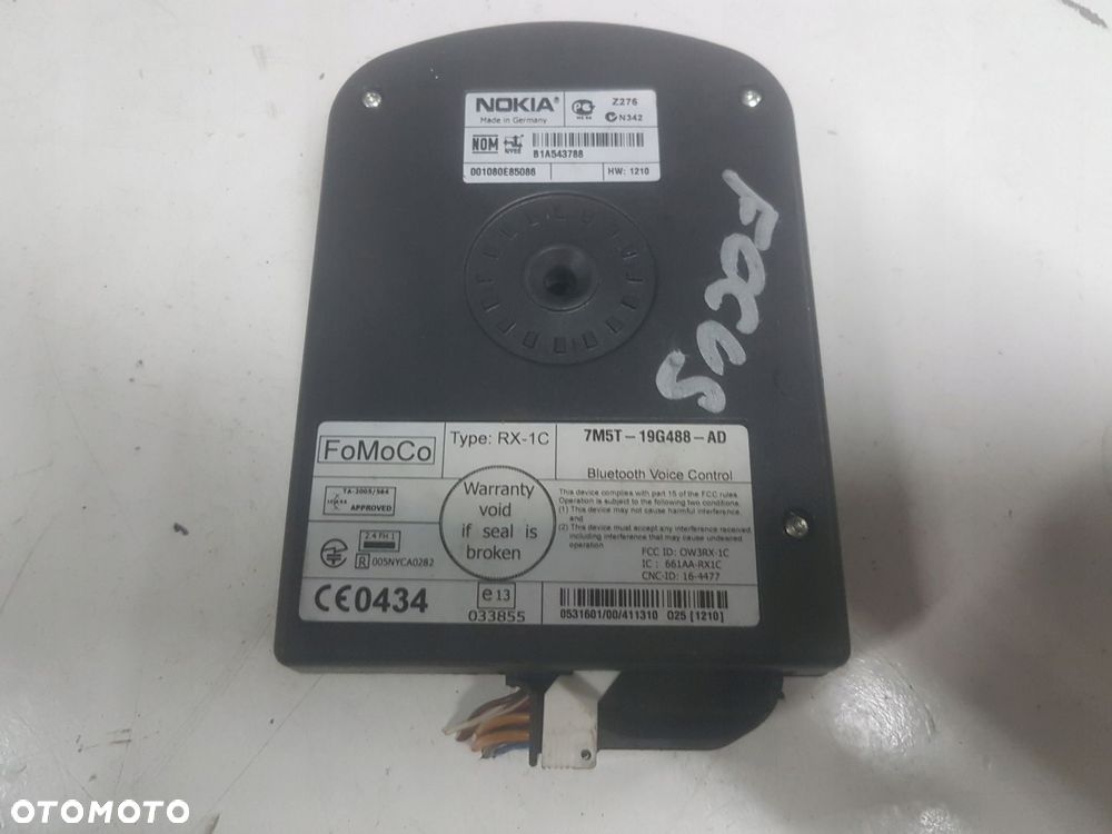 FORD FOCUS MK2 LIFT MODUŁ BLUETOOTH 7M5T-19G488-AD - 1