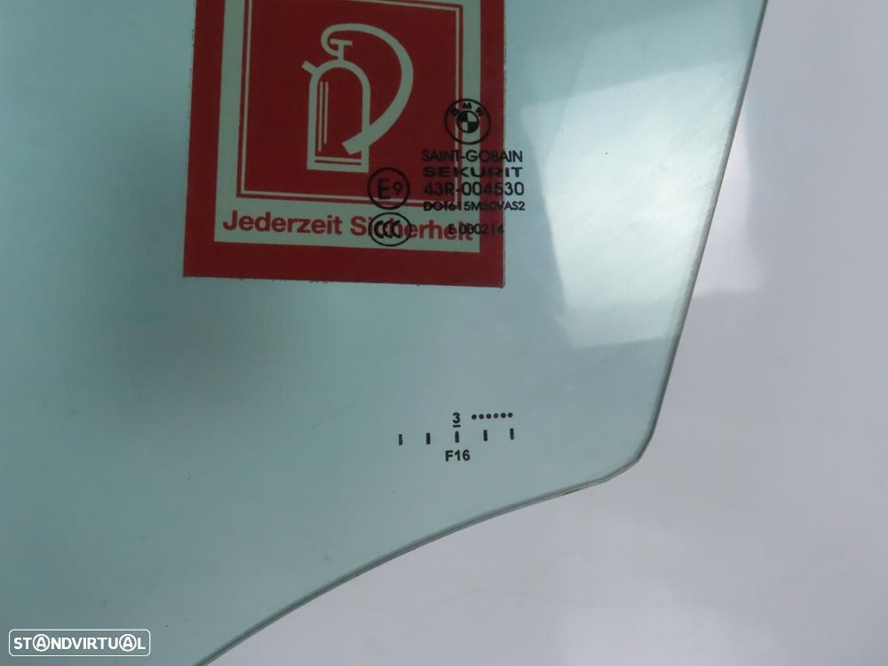Vidro da porta Esquerdo/Frente Usado / Original BMW X6 (F16, F86) 51337292913 - 2