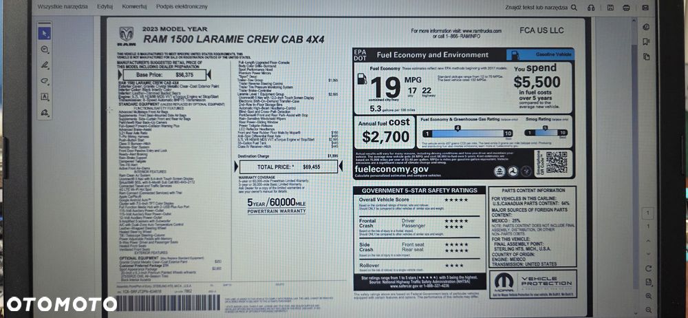 RAM 1500 Crew Cab Shortbed Laramie - 16