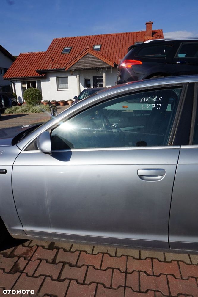 DRZWI PRZEDNIE LEWE A6 C6 SEDAN LY7J  SREBRNY AUDI 2004-2008 - 1