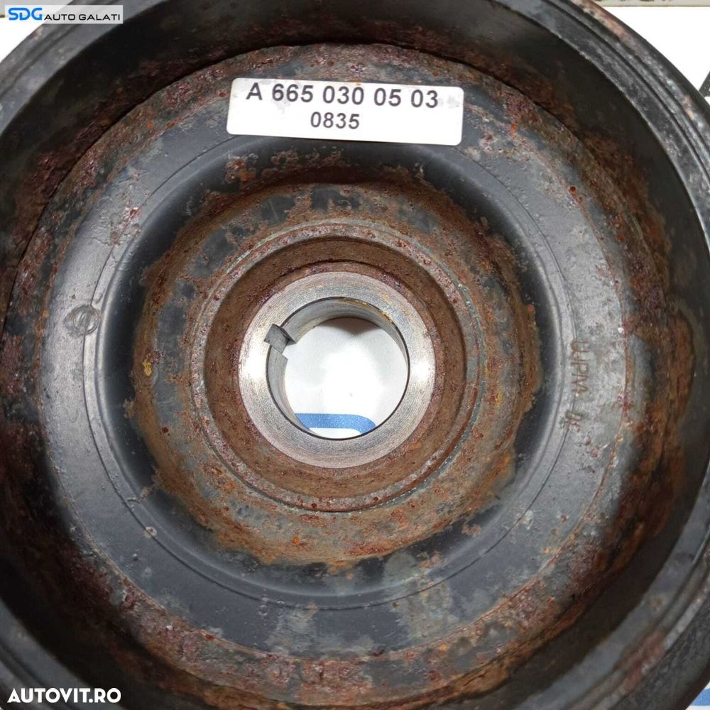 Fulie Rola Vibrochen Arbore Cotit Mercedes Clasa E Class W211 E200 1.8 Kompressor 2002 - 2009 Cod A2710300003 [2602] - 5