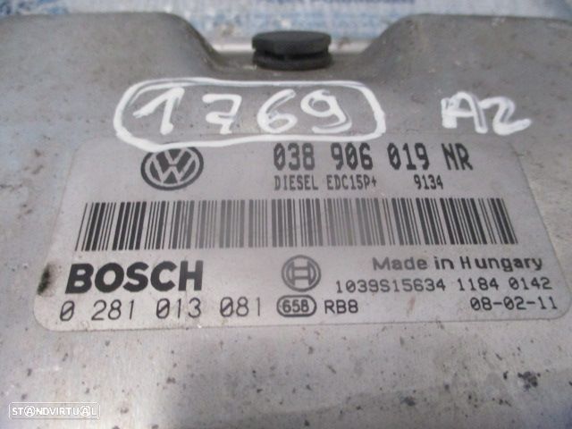 Centralina 0281013081 038906019NR SKODA FABIA 2 2007 1.4I 85CV 5P AMARELO BOSCH - 4