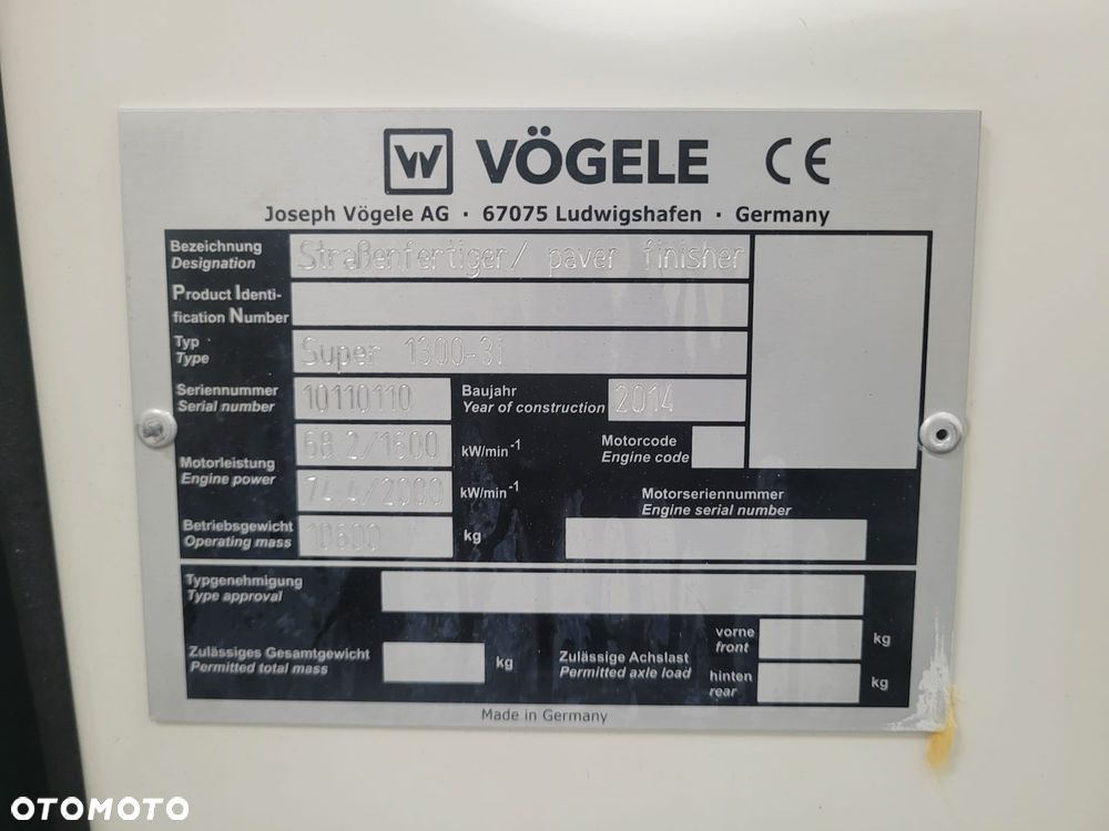 Vogele Super 1300 - 3i - 28