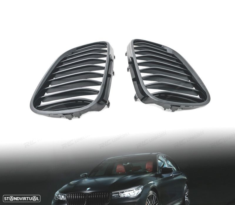 GRELHAS BMW SERIE 7 G11 G12 16- PRETO BRILHANTE - 1