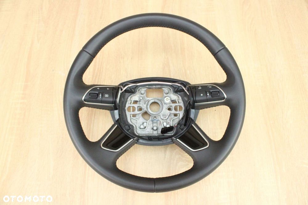 KIEROWNICA MULTIFUNKCJA SKÓRA CZARNY POŁYSK AUDI A6 C7 LIFT 4G0419091M 70km - 1