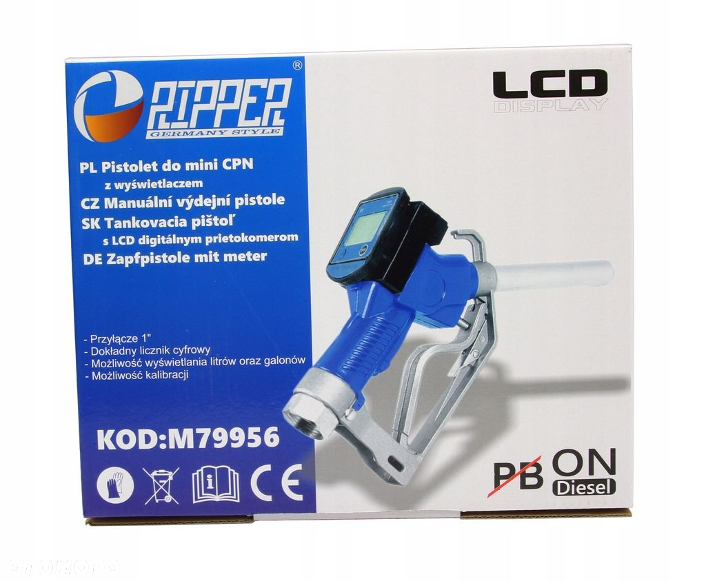 MARPOL PISTOLET DO POMPY PALIWA TANKOWANIA MINI CPN Z WYŚWIETLACZEM M79956 - 8
