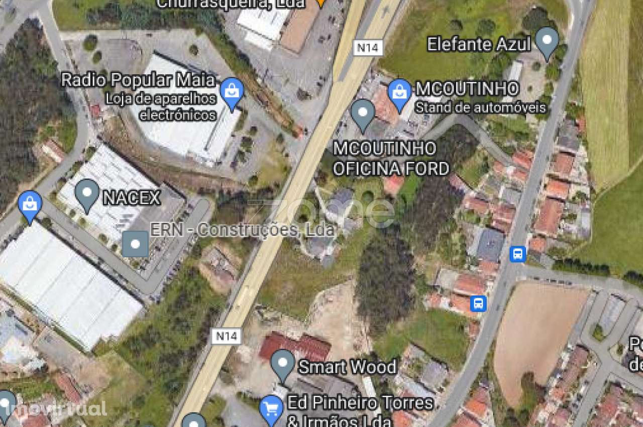 Terreno - 1250m2, com frente para a EN14, Maia, Porto - Grande imagem: 3/17