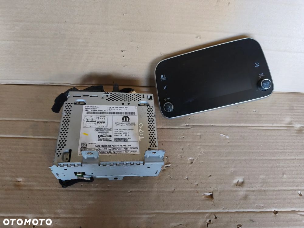 RADIO NAWIGACJA GPS WYŚWIETLACZ 00521285830 FIAT TIPO II 2018R - 1