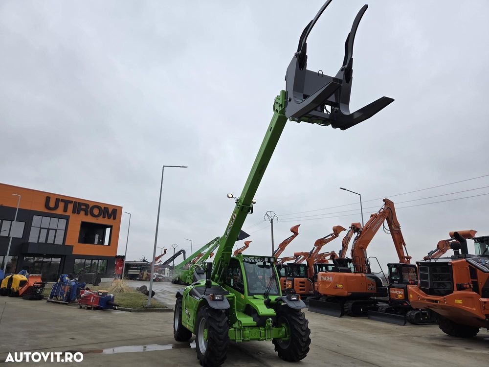 Merlo TF35.7-140, TELESCOPIC ridica 3,5t la 7m, 140CP Deutz, Aer conditionat, furci, cupa 3mc, graifer busteni, garantie 1 an, posibilitate leasing-PROMOTIE 85900 EUR+Tva - 10