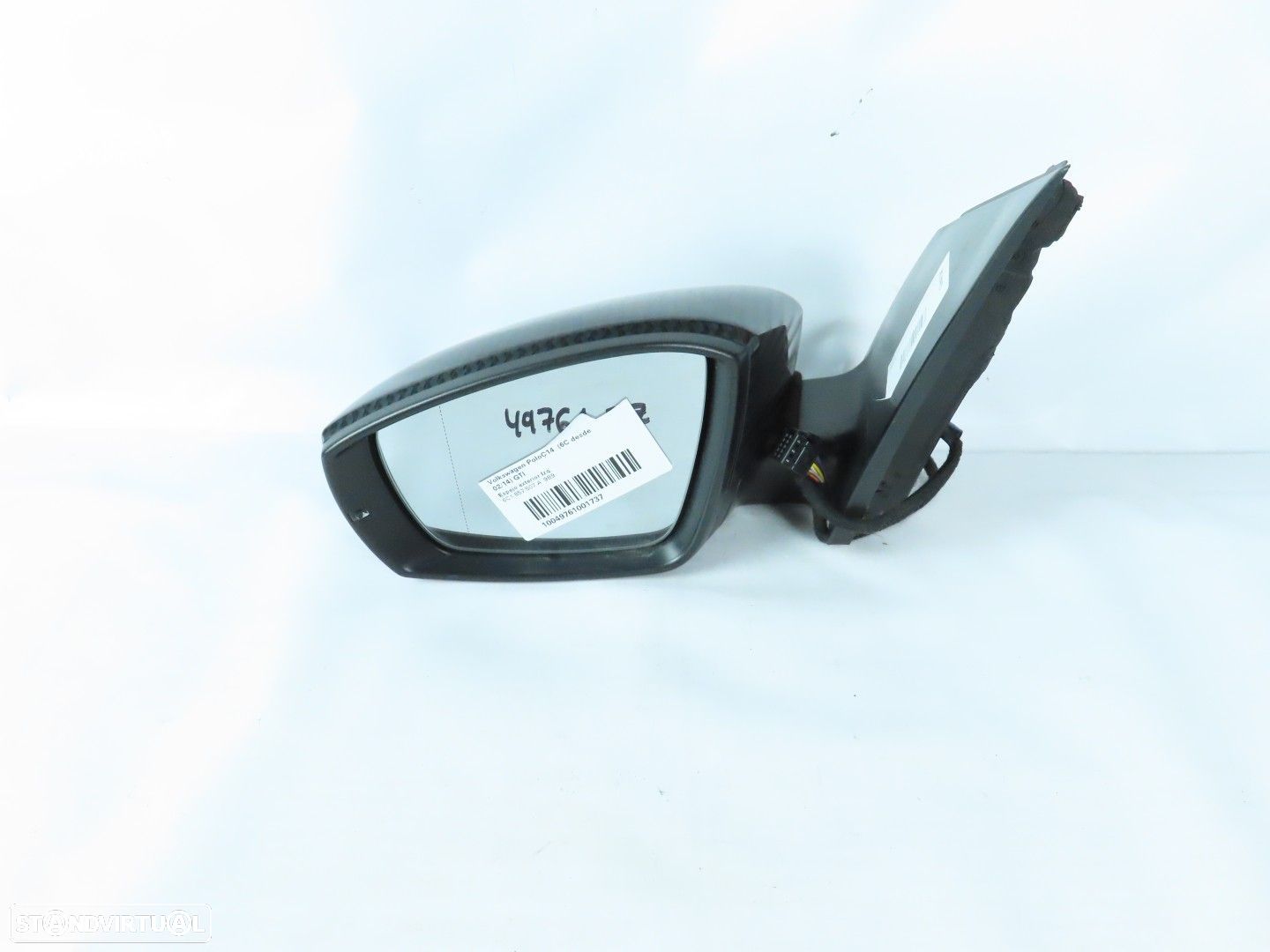 Retrovisor Completo Esquerdo Seminovo/ Original VW POLO (6R1, 6C1) 6C1857507A - 1