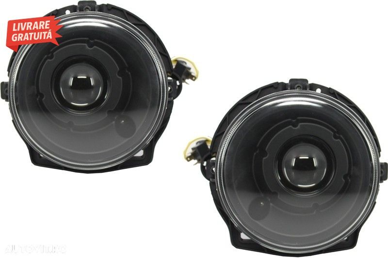 Faruri Negre Bi-Xenon Mercedes G-class W463 1989-2012 cu Carcasa Faruri Alb cu Lum- livrare gratuita - 2