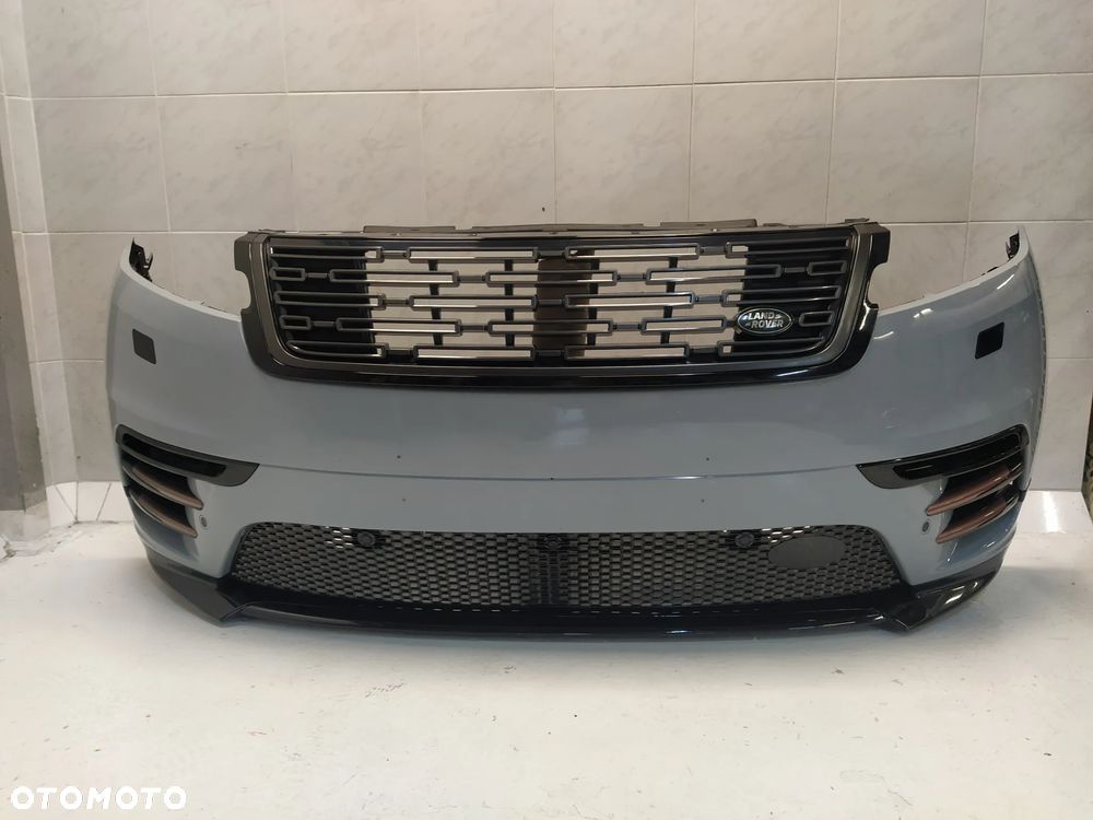 RANGE ROVER VELAR L560 R-DYNAMIC ZDERZAK PRZÓD PRZEDNI 4XPDC SPRYSKIWACZE PŁYTA GRILL KAMERA HALOGENY KOMPLETNY ORYGINAŁ - 2