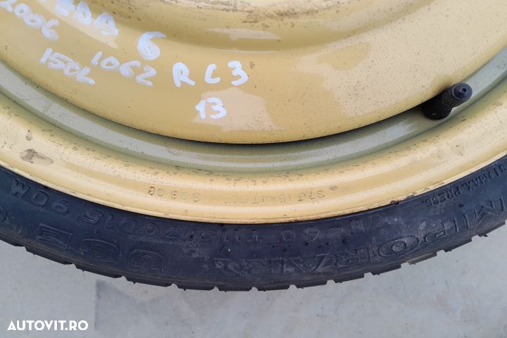 Roata de rezerva slim R15 T115 / 70 D15 / 37J15X4T T115 / 70 D15 / 37 - 2