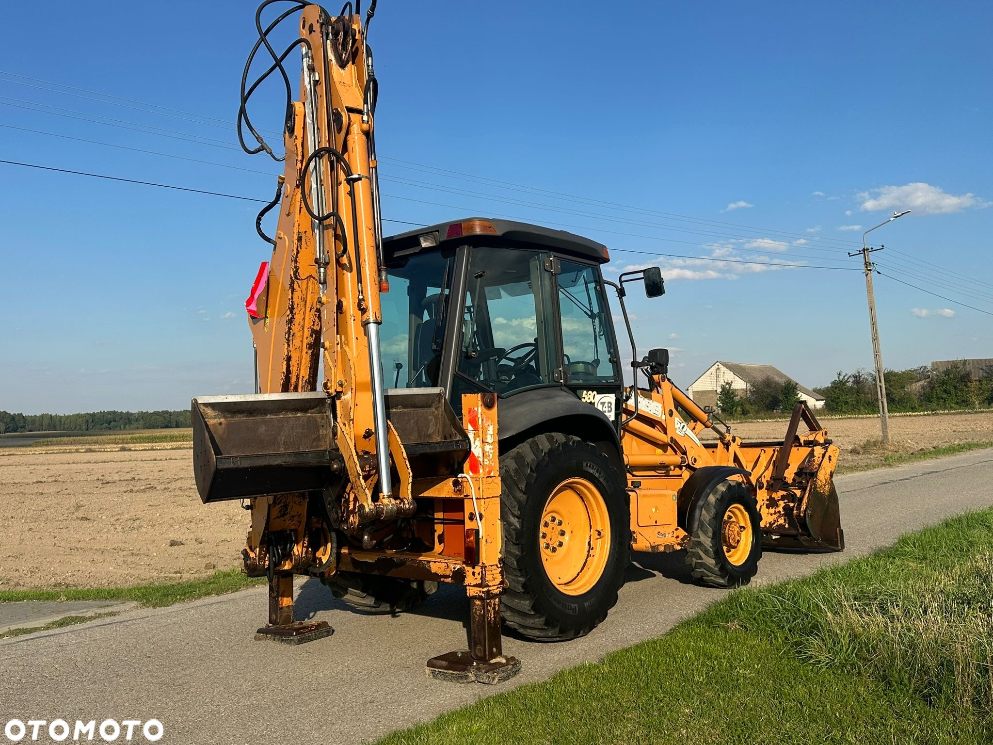 Case 580 SR-4PT~4X4~Dzielona Łyżka ~Teleskop~Widły-Kpl.Łyzek - 4