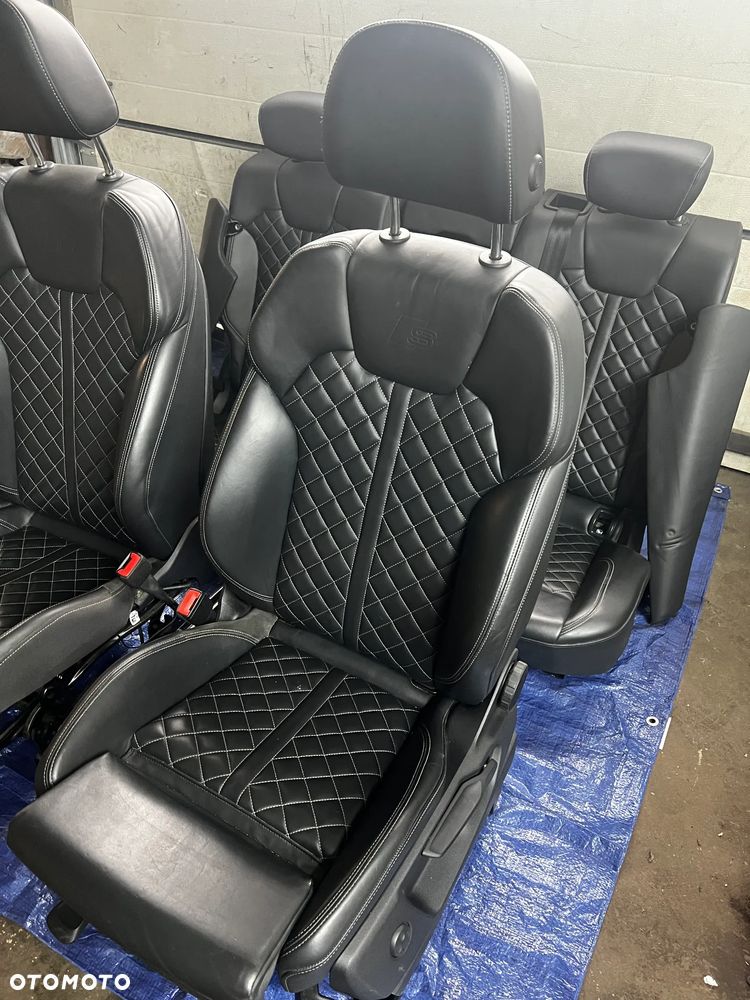 FOTELE AUDI Q5 80A S LINE SKÓRA PIKOWANE ELEKTRYKA GRZANE BARDZO ŁADNE - 4