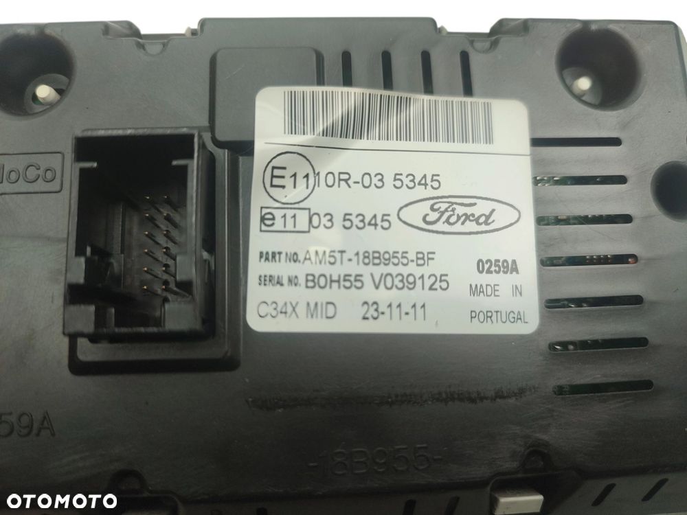 RADIO WYŚWIETLACZ PANEL KOMPLET FORD C-MAX MK2 (2010-2015) 2.0 TDCI 140KM AM5T-18B955-BF - 5
