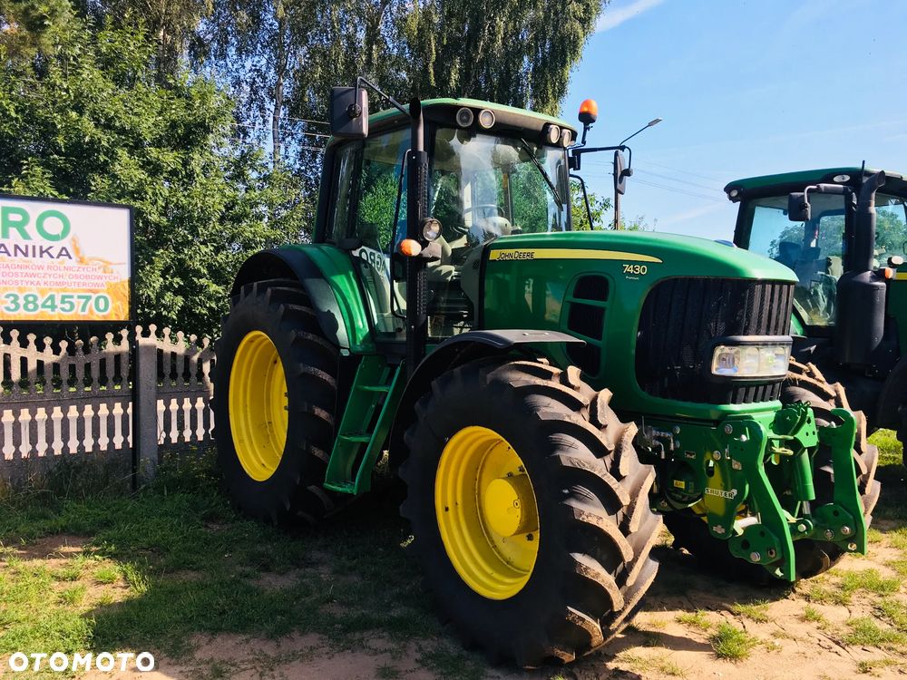 John Deere 7430 Premium Nowe opony Video Pneumatyka - 3