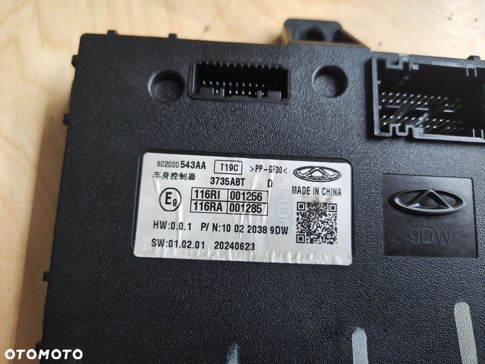 OMODA V 5 Chery moduł sterownik BCM 802000543AA - 2
