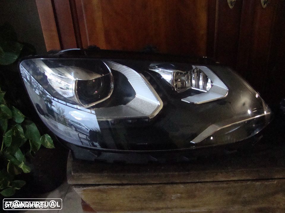 farois Bi-xenon LED Direcionais VW Sharan completos - 2