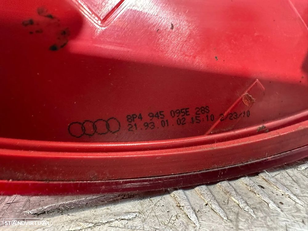 .Conjunto Farolins Tras Traseiro Direito Esquerdo Original Audi A3 8P Facelift Sportback 5 Portas 8P4945095E 8P4945096E 2009 - 2013 - 14