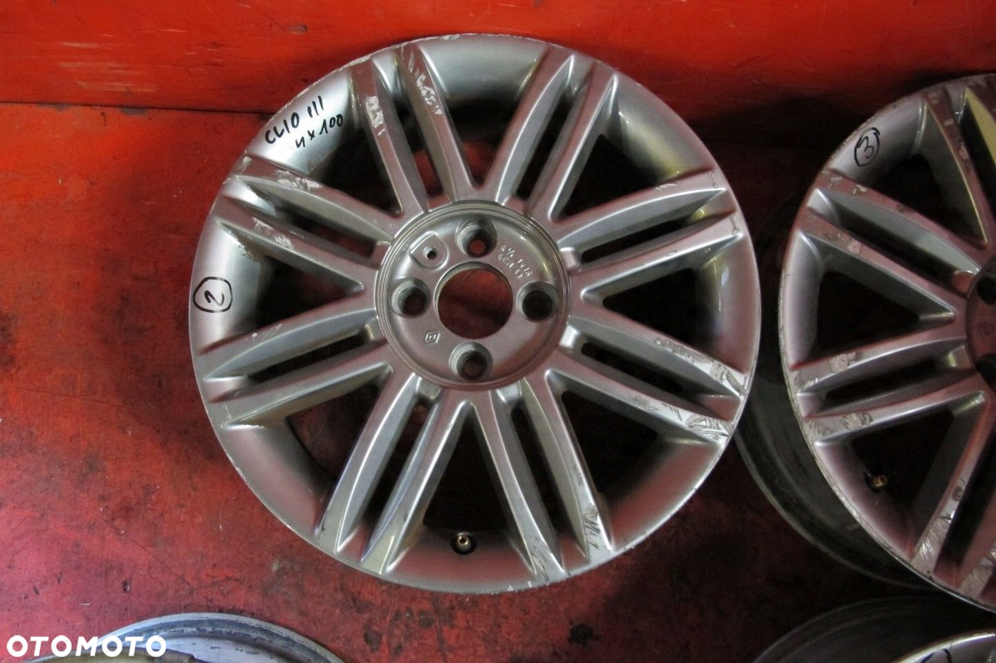 RENAULT CLIO 3 III FELGI ALUMINIOWE 16 4x100 6.5J ET43 KOMPLET - 6