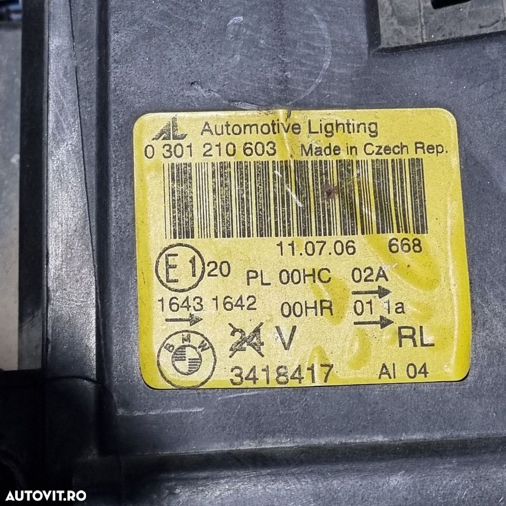Far Stanga BMW X3 E83 2003 - 2006 SUV 4 Usi (909) Fara xenon 3418417 - 4