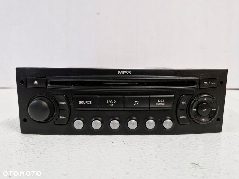 citroen c4 1 i radioodtwarzacz cd mp3 9664769877 - 1