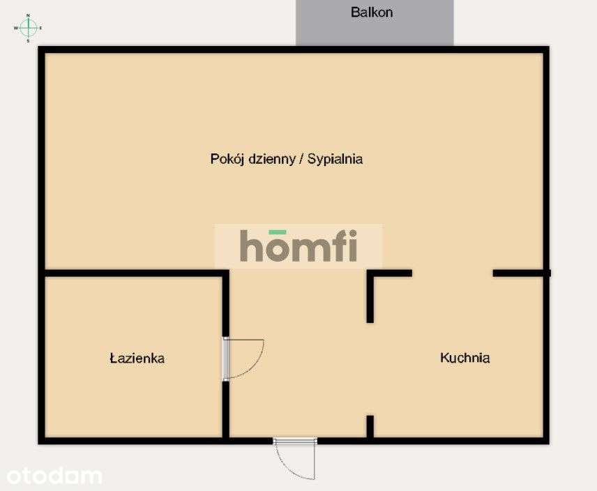 Słoneczna kawalerka na Saskiej Kępie