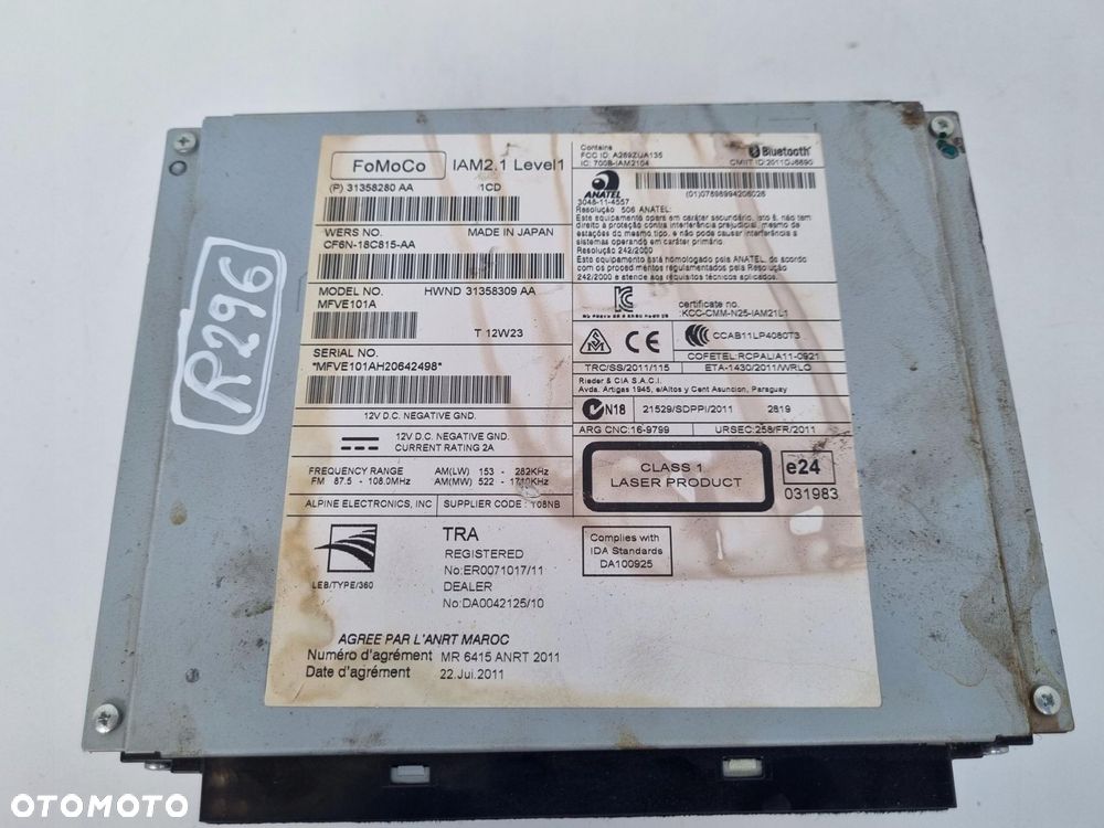 RADIO Volvo V40 II V60 S60 II CF6N-18C815-AA CZYTNIK PŁYT CD nawigacja - 9