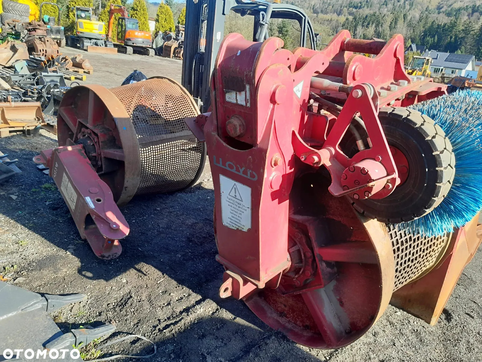 Łyżka ażurowa przesiewająca sortująca hydrauliczna bębnowa przesiewacz do koparki szerokość 130cm. - 18