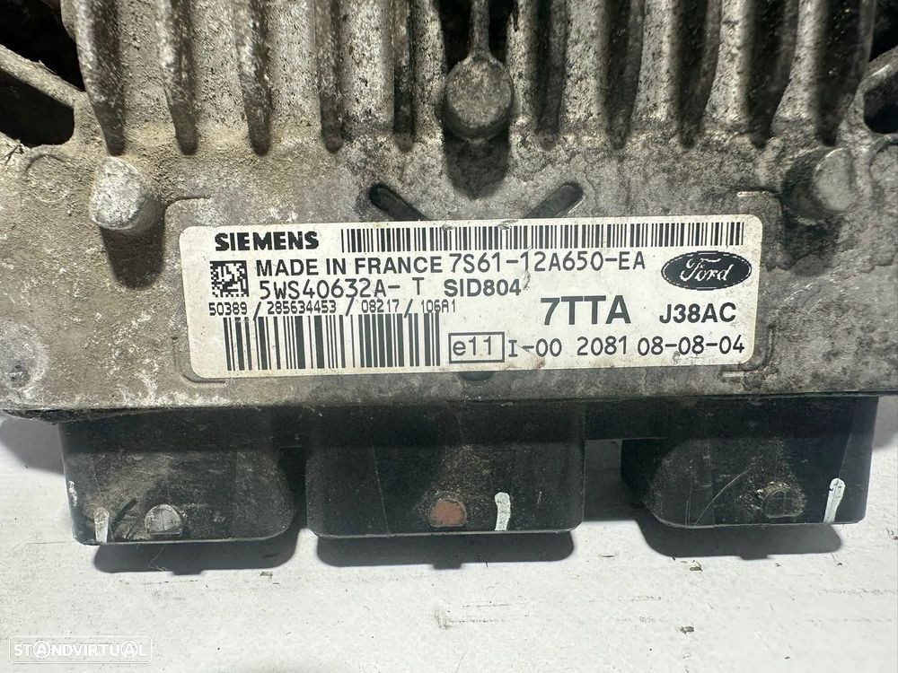 .Centralina Motor Siemens Original Ford 7S6112A650EA 5WS40632A SID 804 2002 - 2014 - 7