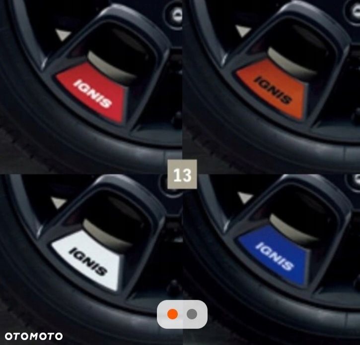 naklejka ozdobna koła suzuki ignis niebieska - 1