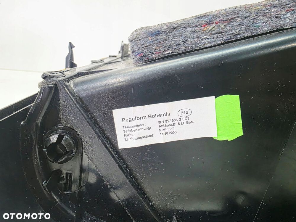 SCHOWEK PASAŻERA AUDI A3 8P LIFT 8P1857035G EC3 SZARY - 12