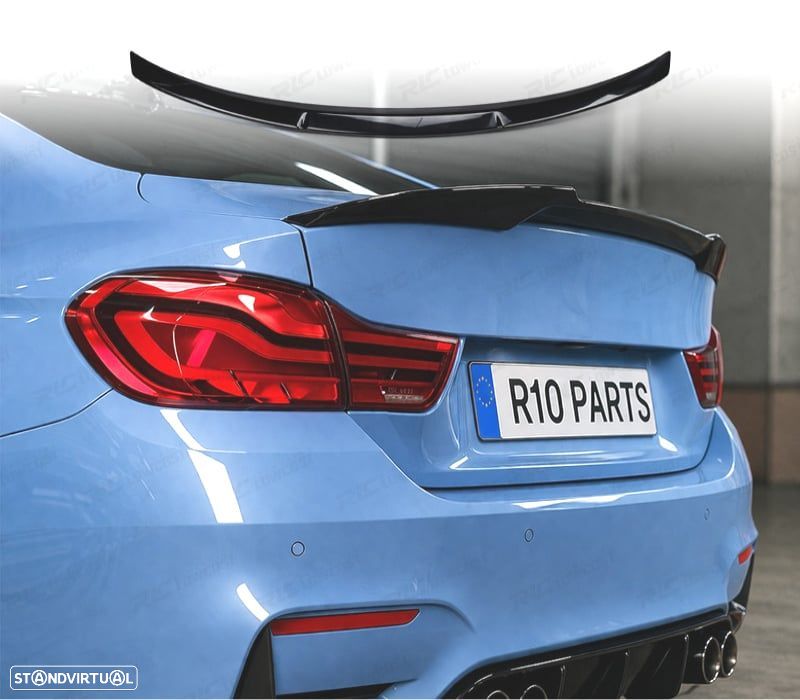 LIP SPOILER BMW F82 M4 M PERFORMANCE PRETO BRILHANTE ABS - 1