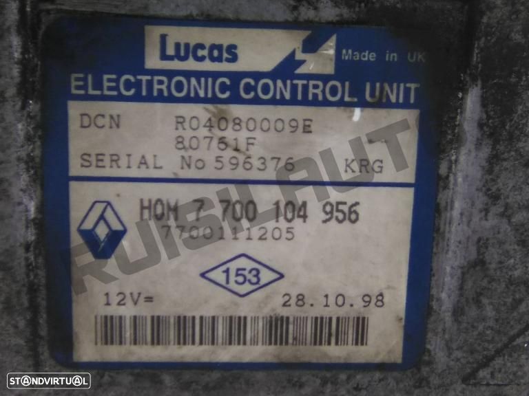 Centralina Motor 77001_04956 Renault Clio Ii [1998_2012] 1.9 D - 3