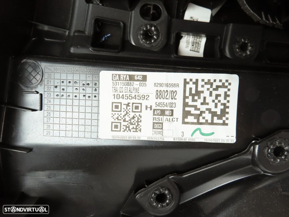 Forra da Porta Tecido Esquerdo/Trás Usado / Original RENAULT Austral (HHN) 82901... - 3