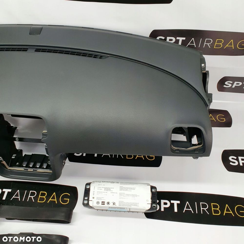 VW SCIROCCO EOS DESKA ROZDZIELCZA KONSOLA KOKPIT PULPIT PODUSZKI AIRBAG AIR BAG PASY KIT SET - 3