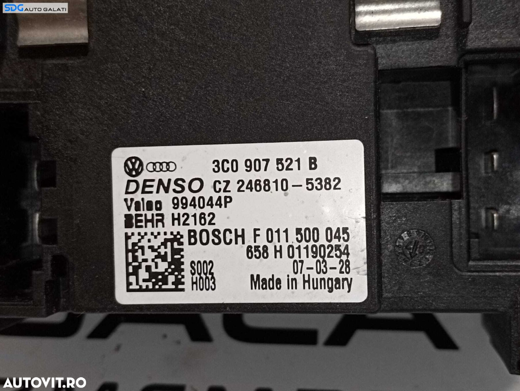 Releu Rezistenta Aeroterma Bord Habitaclu Skoda Superb 2 2008 - 2015 Cod 3C0907521B [M7259] - 2