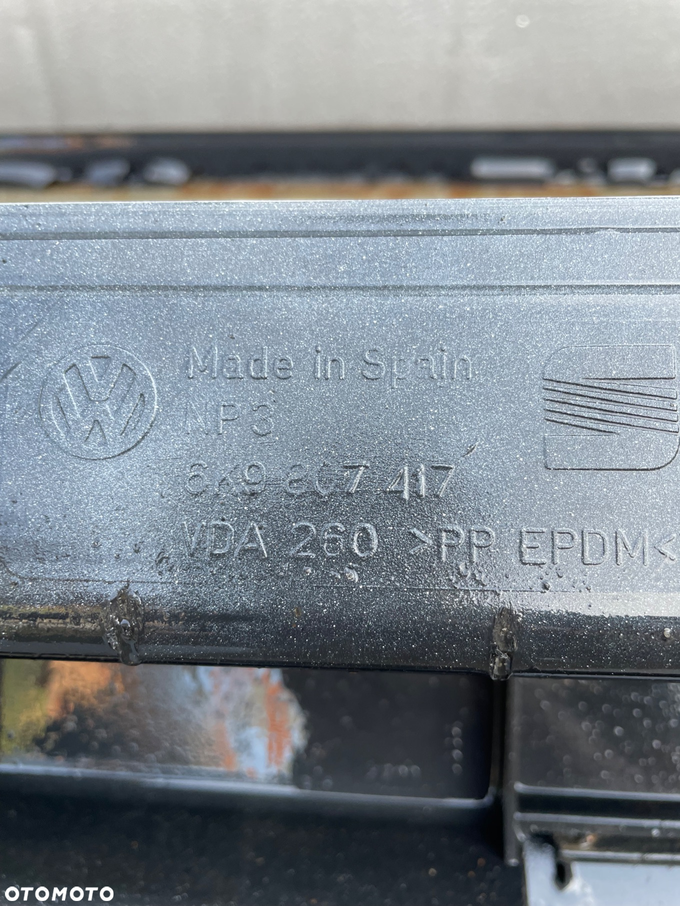 VW CADDY II SEAT INCA ZDERZAK TYŁ 6K9807417 - 6