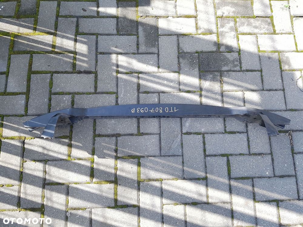 vw touran 07-10 belka dolna wzmocnienie zderzaka przód 1t0807093b - 2
