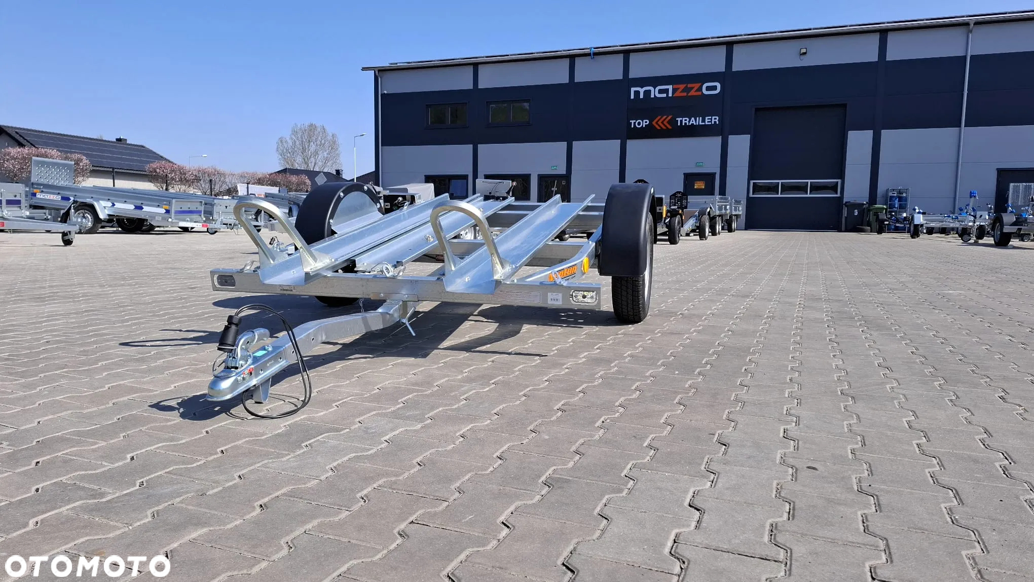 Neptun GN064 DOSTAWA Przyczepka na dwa motocykle 225x130 DMC 750kg UCHYLNA motocyklowa MOTO - 10
