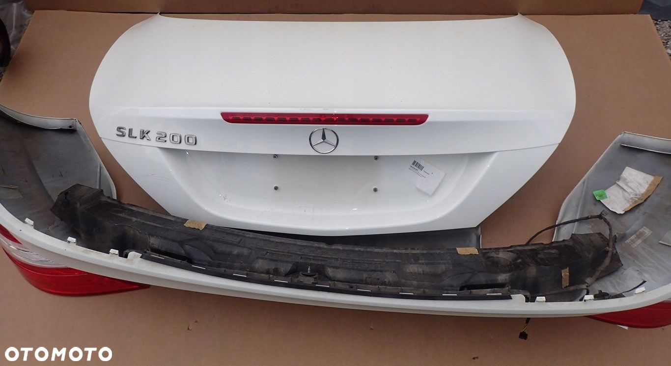 DW MERCEDES SLK 200 R172 ZDERZAK KLAPA LAMPY BIAŁY - 1
