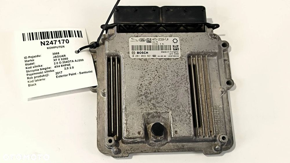 moduł komputer sterownik silnika HX73-12C520-5JA Jaguar XF X260 2017 Sedan Diesel 132kW 1999cm³ - 1