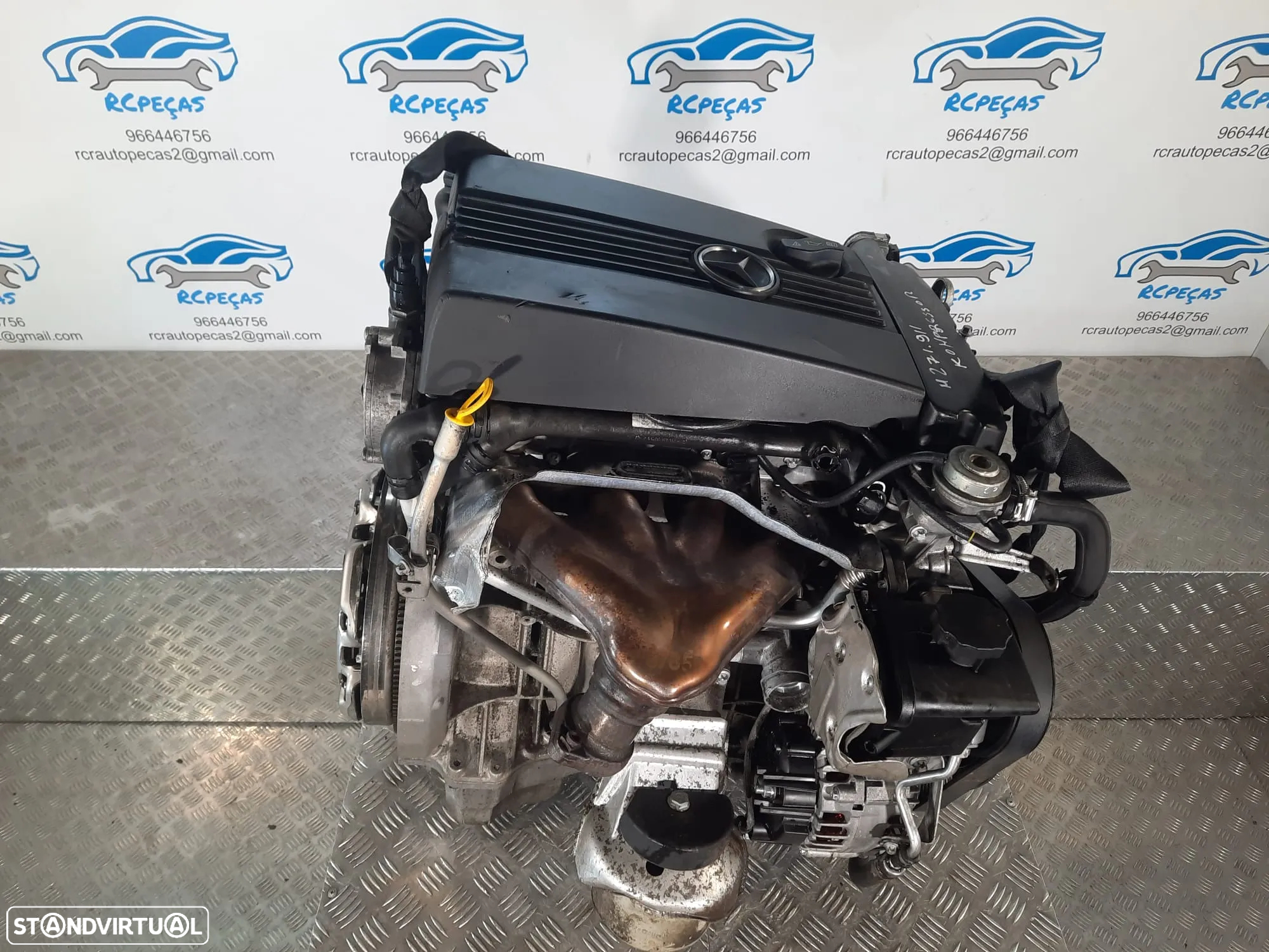 MOTOR COMPLETO 160 16V 130CV M271911 271911 KOMPRESSOR MERCEDES BENZ CLC CL203 W203 MOTOR ARRANQUE BIMASSA ALTERNADOR COMPRESSOR AR CONDICIONADO BOMBA DIRECAO DIREÇÃO TURBO INJETOR INJETORES - 6