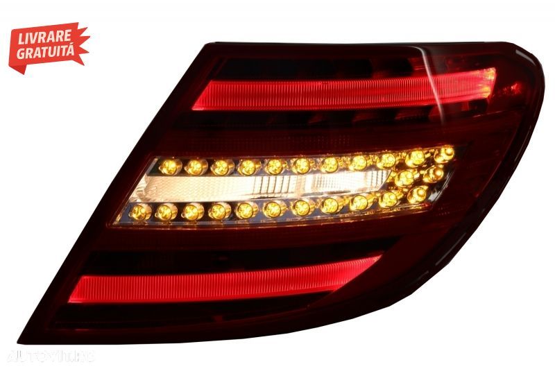 Stopuri LED Mercedes C-Class W204 (2007-2012) LED Light Bar Facelift Design- livrare gratuita - 8