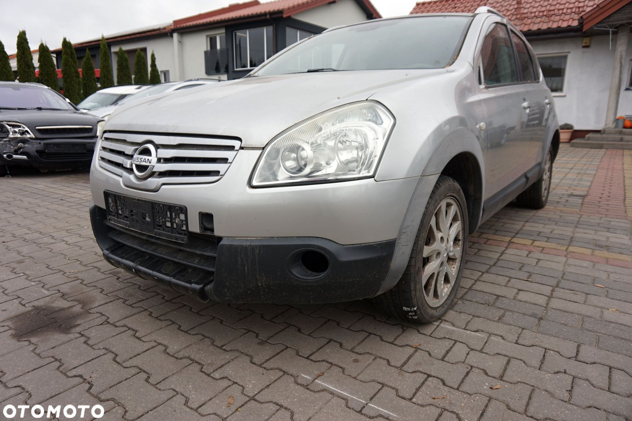 MASKA ZDERZAK BŁOTNIKI LAMPY QASHQAI+2 I J10 KY0  NISSAN 2008-2013 SREBRNY PRZÓD KOMPLETNY - 8